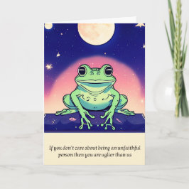 frog message happy birthday kaart