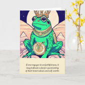 frog message happy birthday kaart (Gele Bloem)