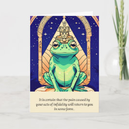 frog message happy birthday kaart