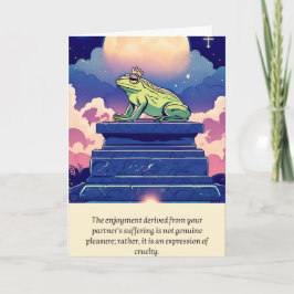 frog message happy birthday kaart