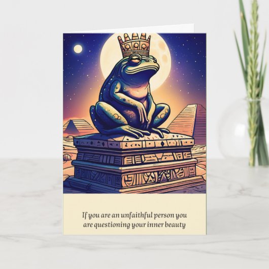 frog message happy birthday kaart (Voorkant)