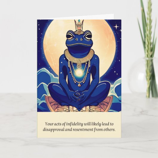 frog message happy birthday kaart (Voorkant)