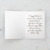 frog message happy birthday kaart (Binnen)