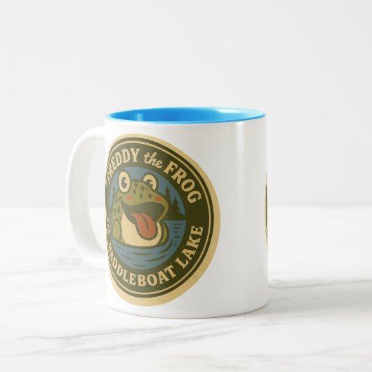 Frog Mug-  Tweekleurige Koffiemok (Voorkant links)