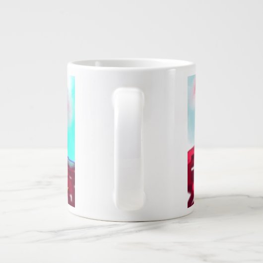 Frog Mushroom fun Grote Koffiekop (Achterkant)