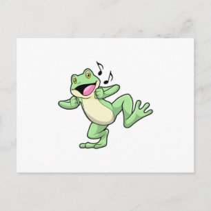 Frog Music Dance Briefkaart