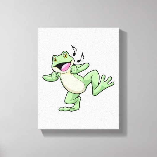 Frog Music Dance Canvas Afdruk (Voorkant)