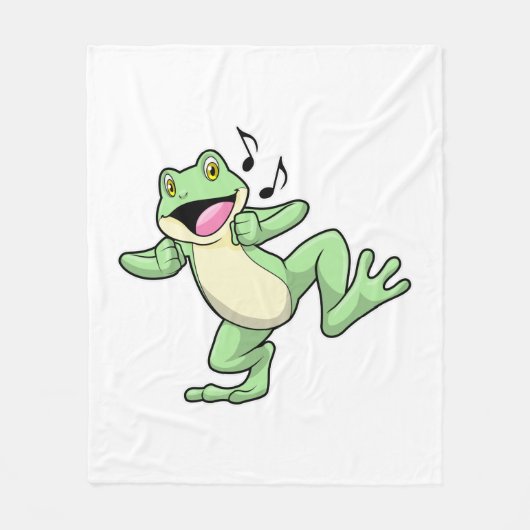 Frog Music Dance Fleece Deken (Voorkant)