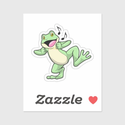 Frog Music Dance Sticker (Vel)