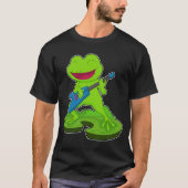 Frog Musician Guitar Music T-shirt (Voorkant)
