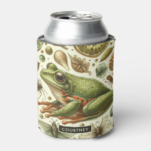 Frog Naadloze Waterverf Blikjeskoeler