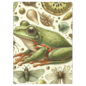 Frog Naadloze Waterverf Klembord (Achterkant)
