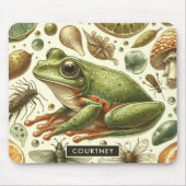 Frog Naadloze Waterverf Muismat (Voorkant)