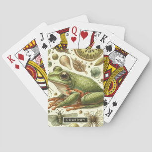  Frog Naadloze Waterverf Pokerkaarten