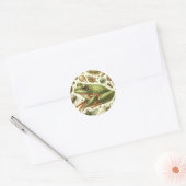 Frog Naadloze Waterverf Ronde Sticker (Envelop)