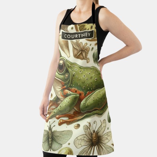  Frog Naadloze Waterverf Schort (Insitu)