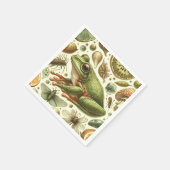 Frog Naadloze Waterverf Servet (Hoek)