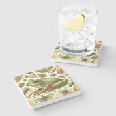  Frog Naadloze Waterverf Stenen Onderzetter (Zijkant)