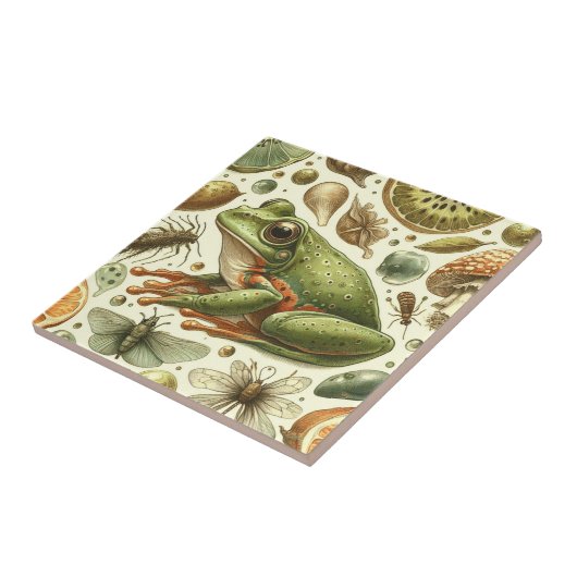  Frog Naadloze Waterverf Tegeltje (Zijkant)