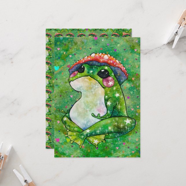 Frog named Clover (Voorkant / Achterkant in situ)