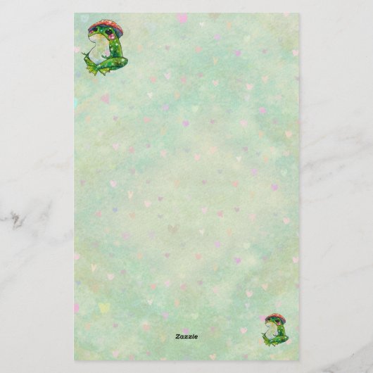 Frog named Clover Briefpapier (Achterkant)