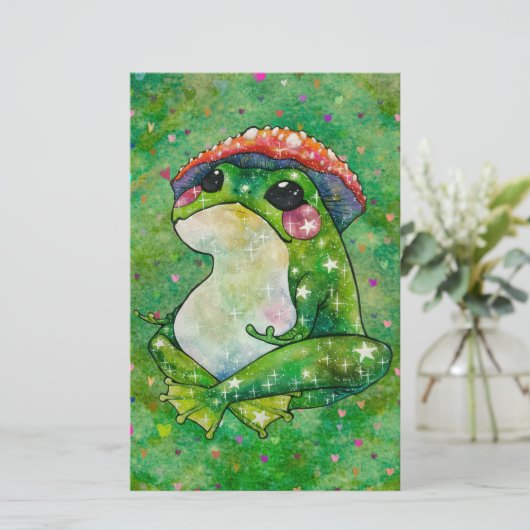 Frog named Clover Briefpapier (Staand voorkant)