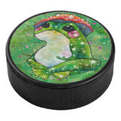 Frog named Clover Hockey Puck (3/4)