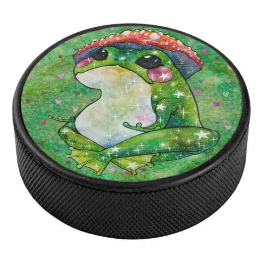 Frog named Clover Hockey Puck (3/4)