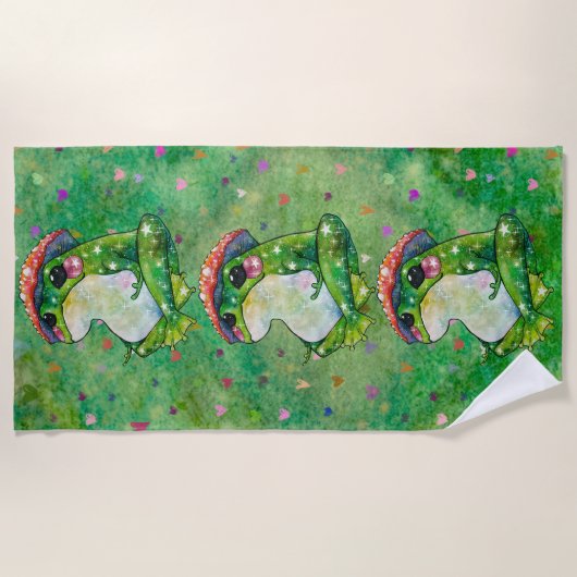 Frog named Clover Strandlaken (Voorkant)