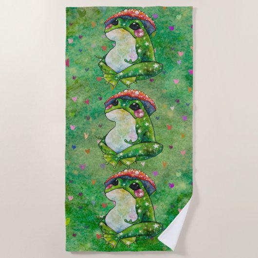 Frog named Clover Strandlaken (Voorkant)