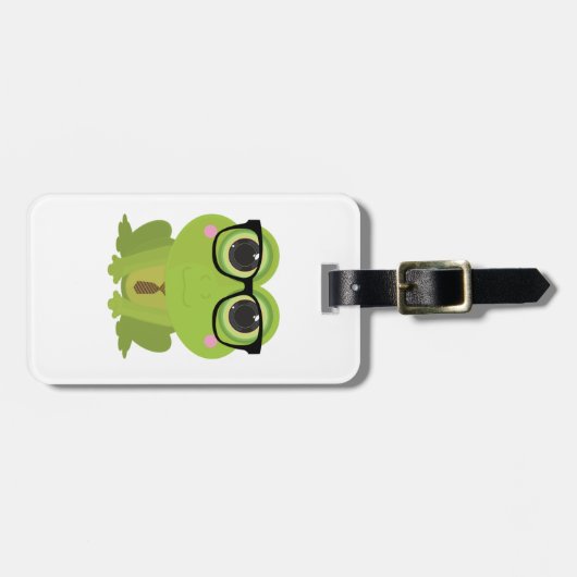 Frog Nerd Bagagelabel (Voorkant horizontaal)