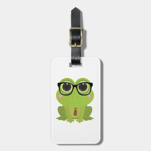 Frog Nerd Bagagelabel (Voorkant verticaal)