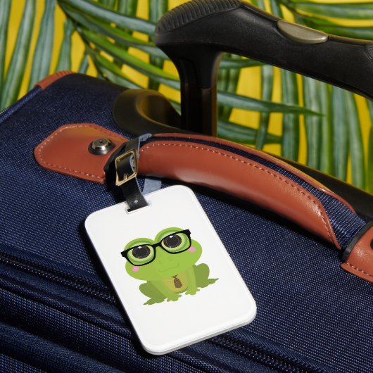 Frog Nerd Bagagelabel (Voorkant Insitu 1)