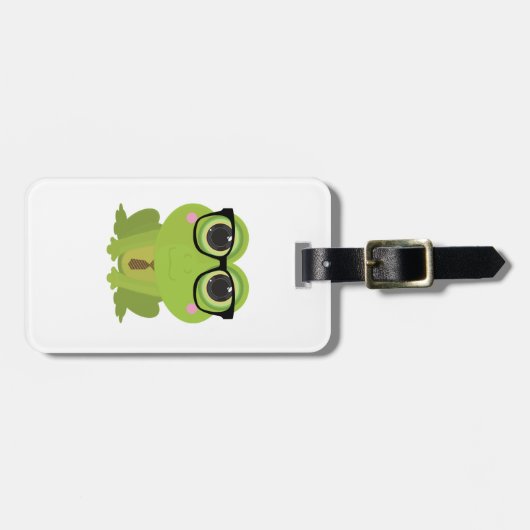 Frog Nerd Bagagelabel (Voorkant horizontaal)