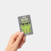Frog Nerd Hall Pass Badge (Handheld)