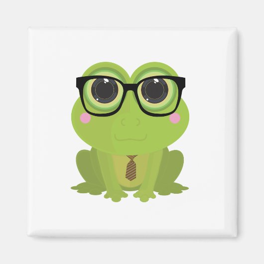 Frog Nerd Magneet (Voorkant)
