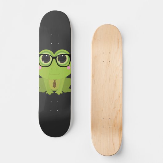 Frog Nerd Persoonlijk Skateboard (Voorkant)