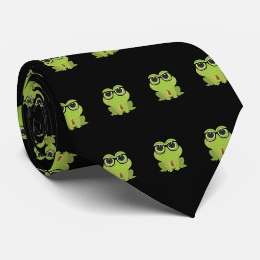 Frog Nerd Stropdas (Opgerold)