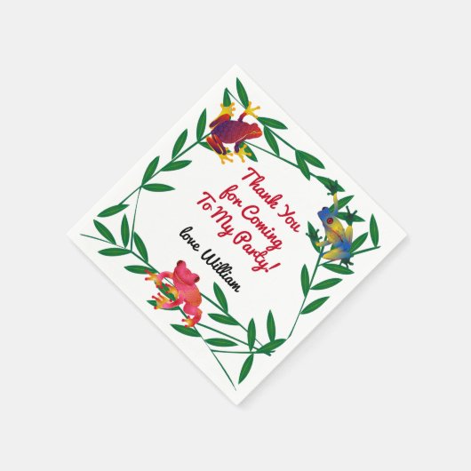 Frog Oerwoud Zoo Servet (Hoek)