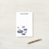 Frog on a Lily Leaf Personalized Post-it® Notes (Op bureau)
