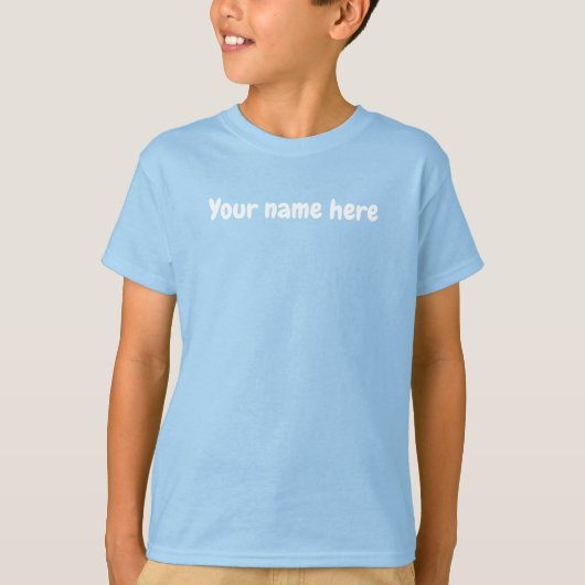 Frog on a Lily Pad Kid's Light Blue T-Shirt (Voorkant)