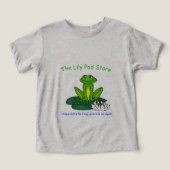 Frog on a Lily Pad Light Gray  (Design voorkant)
