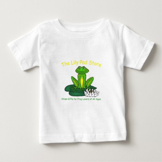 Frog on a Lily Pad White Toddler T-Shirt (Voorkant)