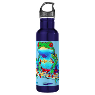 Frog on a Log - Schattigee kleine boomkikker Waterfles