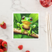 Frog on branch Natuur Art Servet (Insitu)