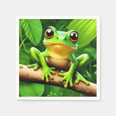 Frog on branch Natuur Art Servet (Voorkant)