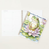 Frog on Lily Pad 2026 , Whimsical Frog, Planner (Display)