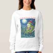 Frog On Log Christmas SWEATSHIRT (Voorkant)