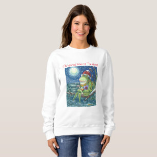 Frog On Log Christmas SWEATSHIRT
