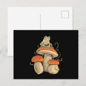 Frog On Mushroom Briefkaart (Voorkant / Achterkant)